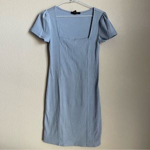 Forever 21 baby blue bodycon dress